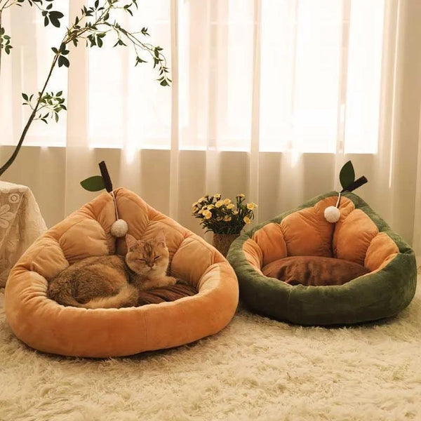 Warm Cotton Pet Bed – Cozy Nest for Small Cats